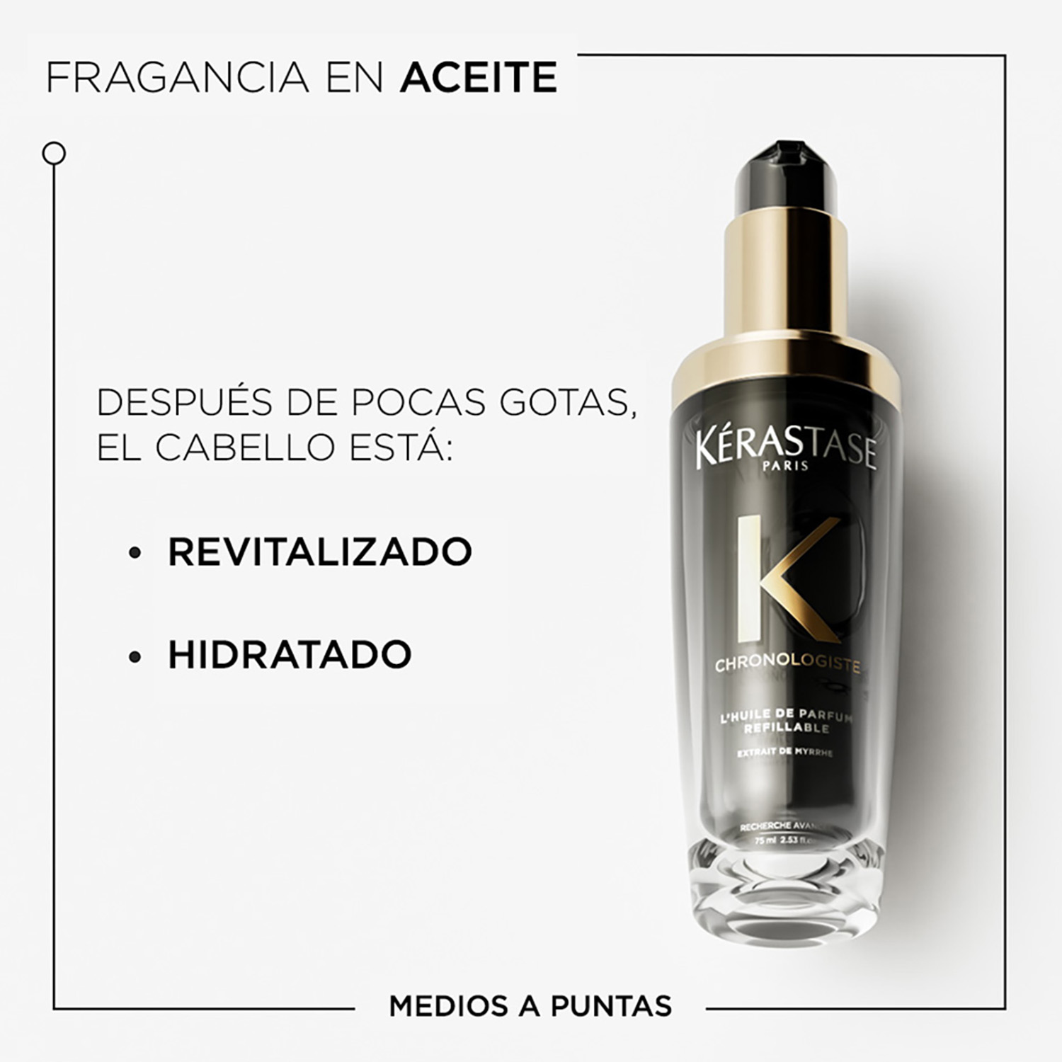 CHRONOLOGISTE PERFUME CAPILAR QUE APORTA BRILLO AL CABELLO CHRONOLOGISTE HUILE DE PARFUM (ACEITE PARA CABELLO)